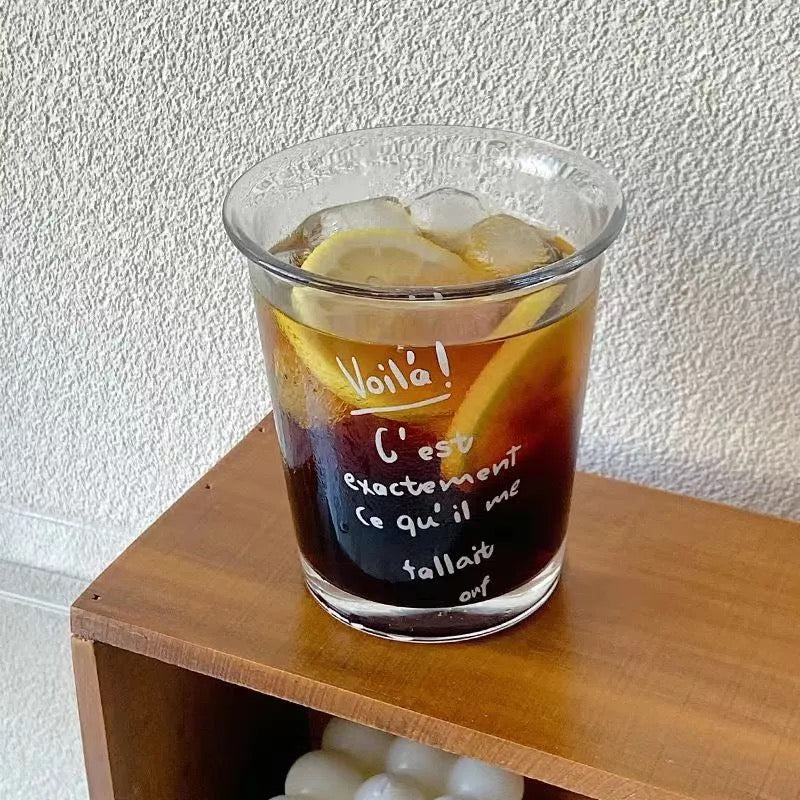 Bon Appétit & Voilà Glass Cup