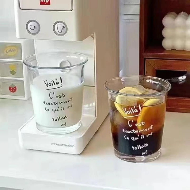Bon Appétit & Voilà Glass Cup
