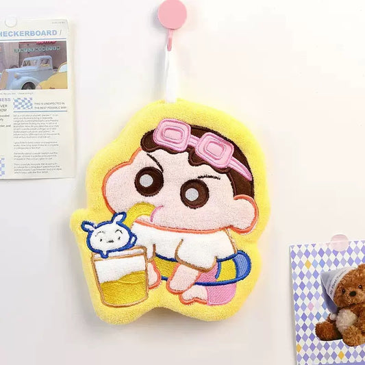 Plush toy with cartoon character on a white background