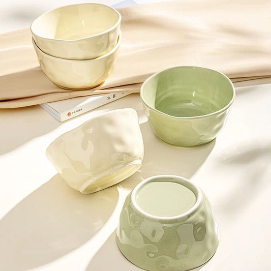 Ripple Textured Ceramic Bowl
