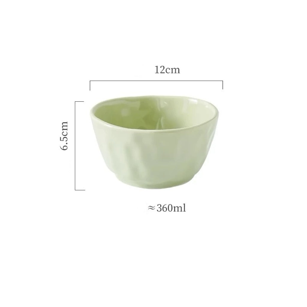 Ripple Textured Ceramic Bowl