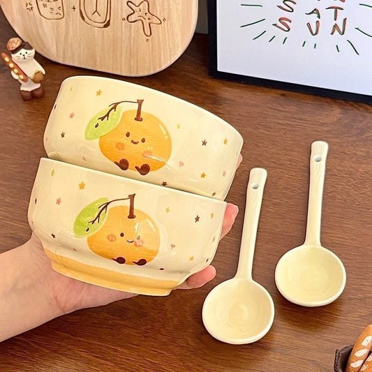 Orange Ceramic Dinnerware Set