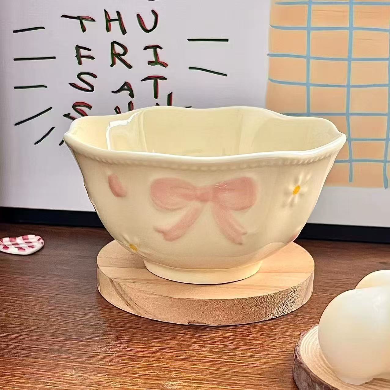 pink-bow-ceramic-rice-bowl-aesthetic-tableware