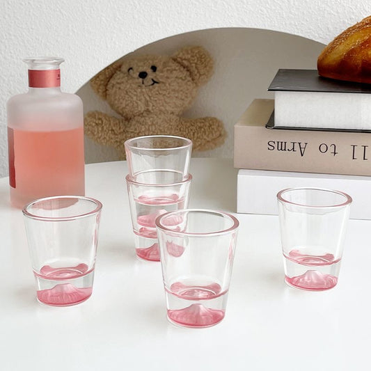 Pink Mount Fuji Shot Glass