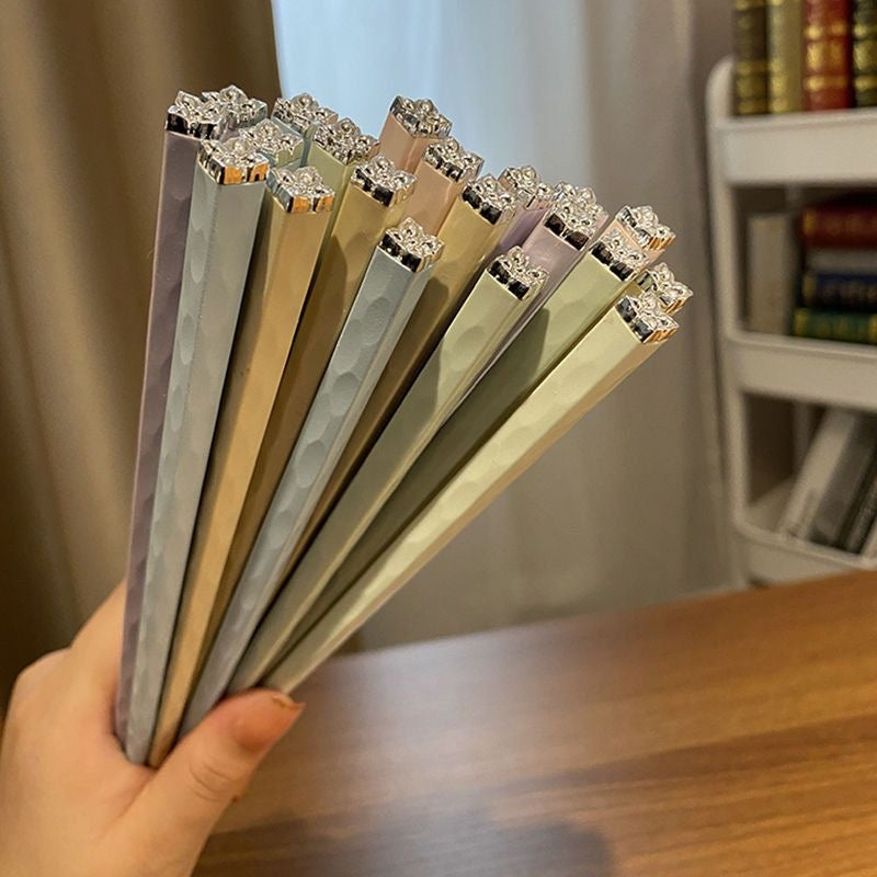 Luxury Diamond-Tipped Chopsticks