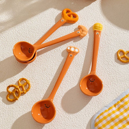 Adorable Snack-Themed Ceramic Spoons