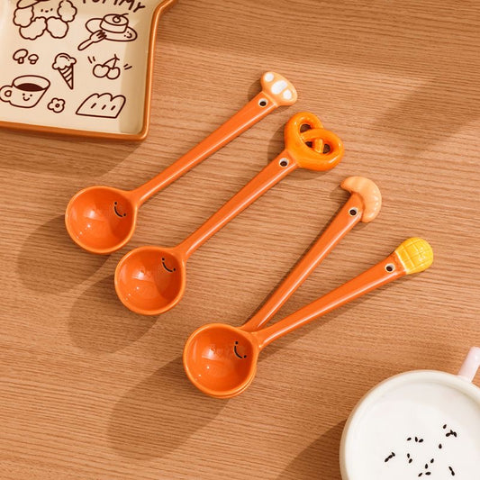 Adorable Snack-Themed Ceramic Spoons