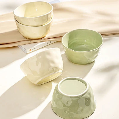 Ripple Textured Ceramic Bowl
