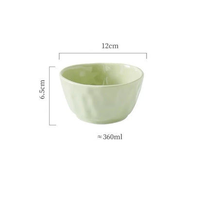Ripple Textured Ceramic Bowl
