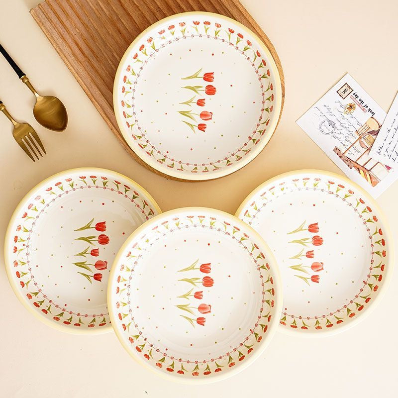Tulip Bliss Ceramic Plate