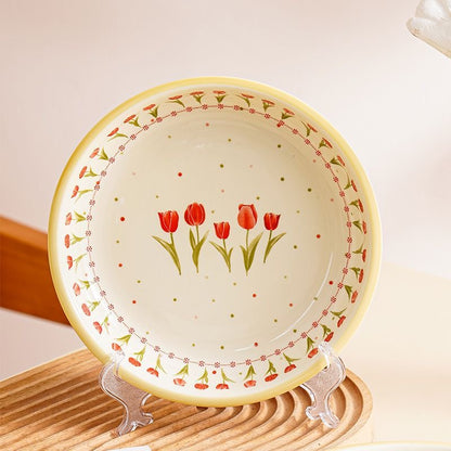 Tulip Bliss Ceramic Plate