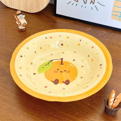 Orange Ceramic Dinnerware Set