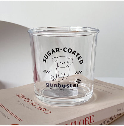 Cute Animal-Themed Glass Cup