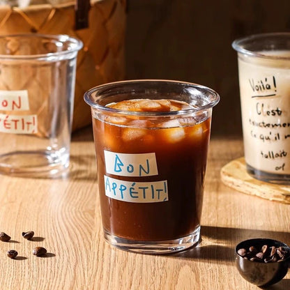 Bon Appétit & Voilà Glass Cup