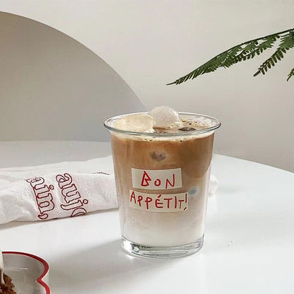 Bon Appétit & Voilà Glass Cup