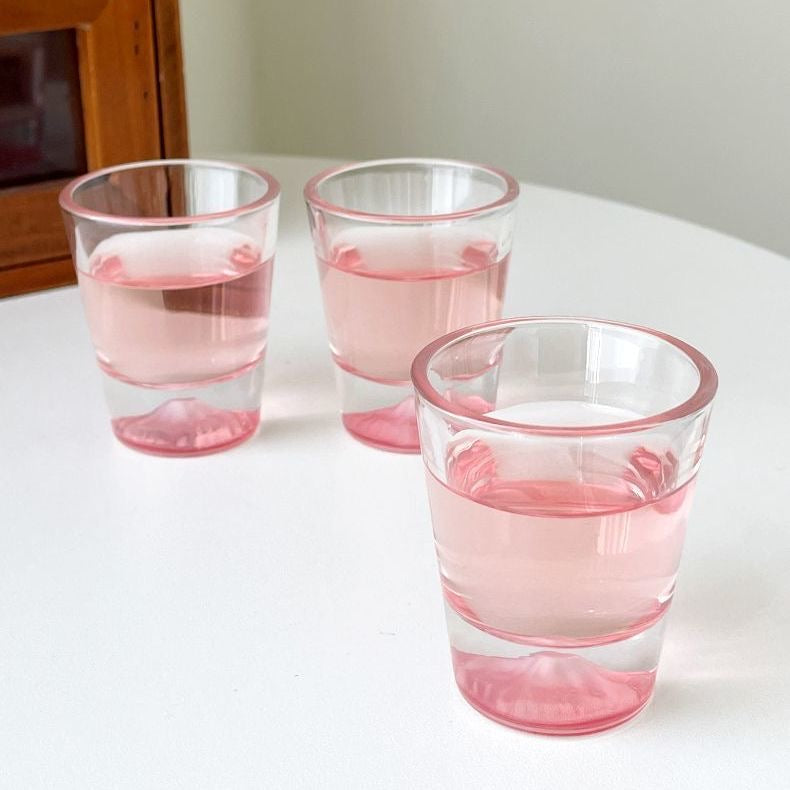 Pink Mount Fuji Shot Glasses