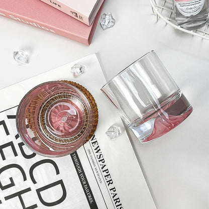 Pink Mountain Whiskey Glass