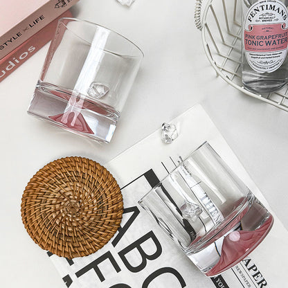 Pink Mountain Whiskey Glass