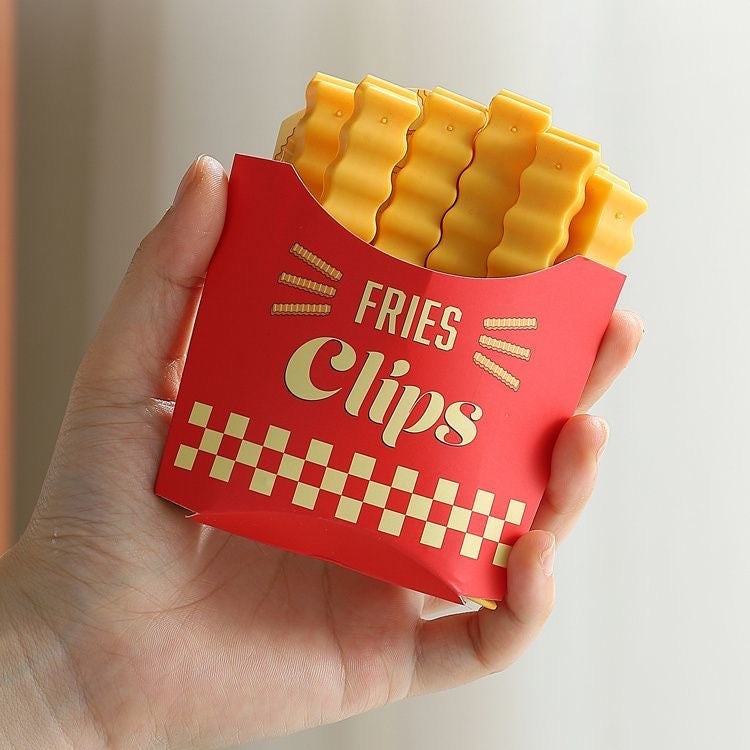 Fries-Shaped Bag Clips With Magnet