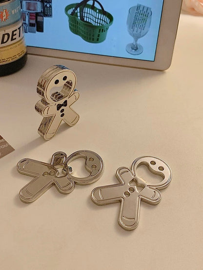 Gingerbread Man Bottle Opener with Magnets