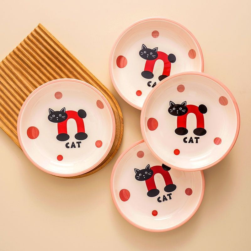 Cat Ceramic Plate - 8 Inch