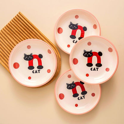 Cat Ceramic Plate - 8 Inch